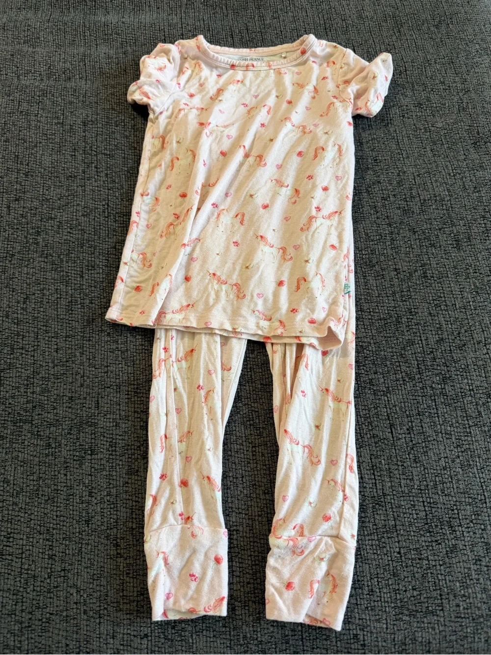 Posh Peanut Light Pink Unicorn Pajama Set